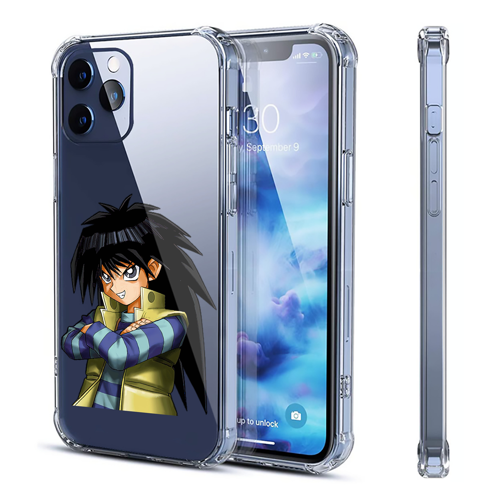 （画像用） 遊☆戯☆王 Yu-Gi-Oh! 【iPhone 12シリーズ対応】透明スマホケース（クリアソフトケース）